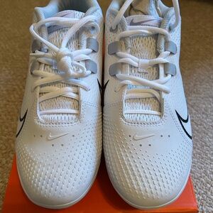 Nike Kids White and Gray Sneakers